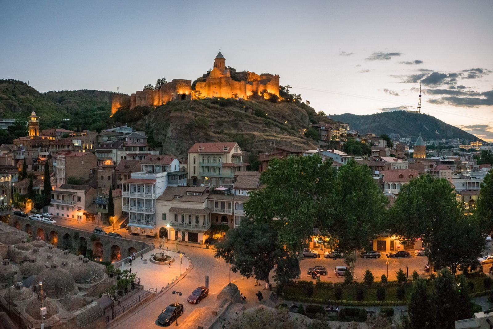 City life in Tbilisi, Georgia